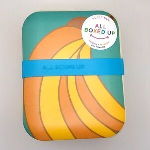 All boxed up lunchbox banana eco Friendly durable dishwasher safe storage